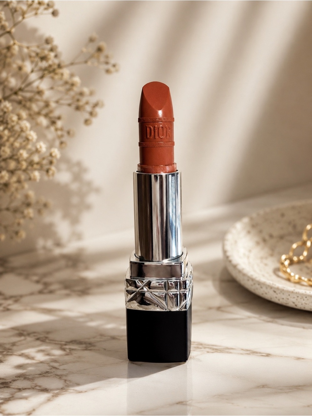Rouge Dior 424 nude fauve satin lipstick